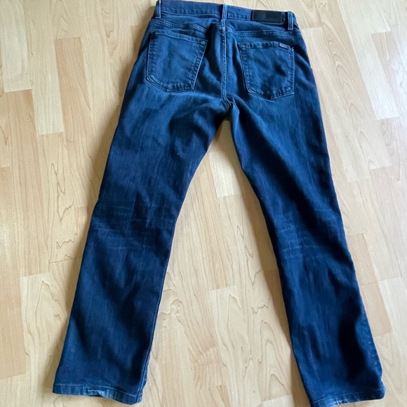 Womens 7 for All Mankind Slimmy Luxe Performance Dark Wash Straight Leg Jeans - Picture 2 of 8